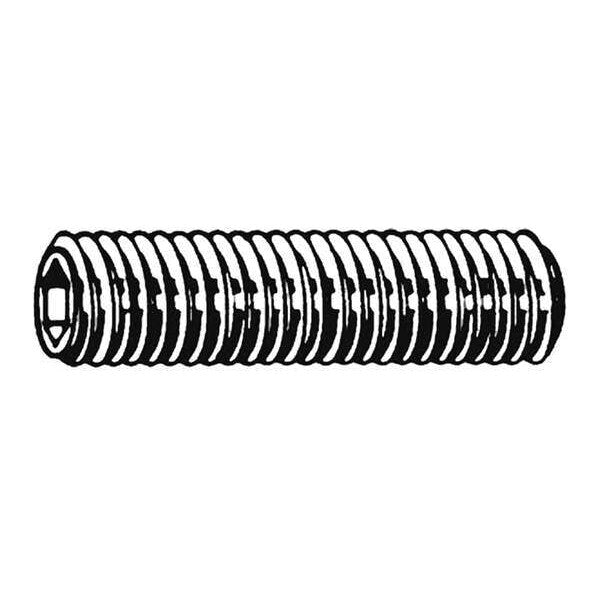 Socket Set Screw, Flat, ST, M3, 16mm, PK100