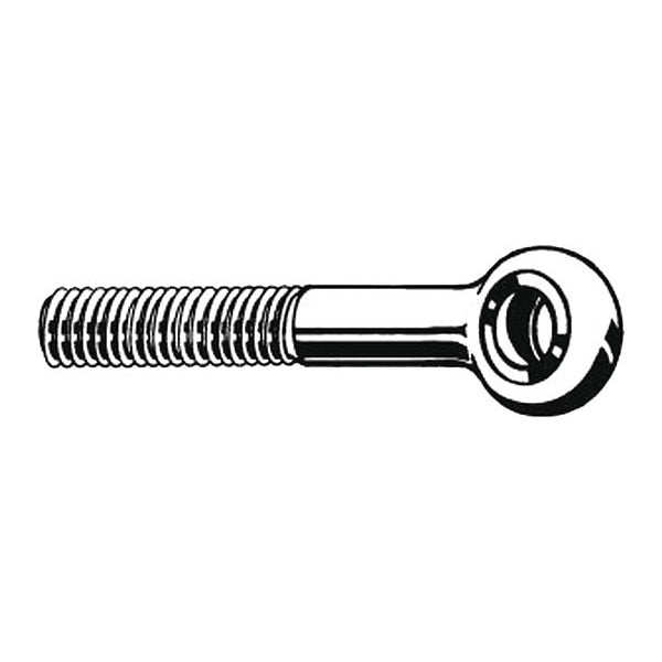 Eye Bolt M12, 12 mm ID, Steel, Plain, 10 PK