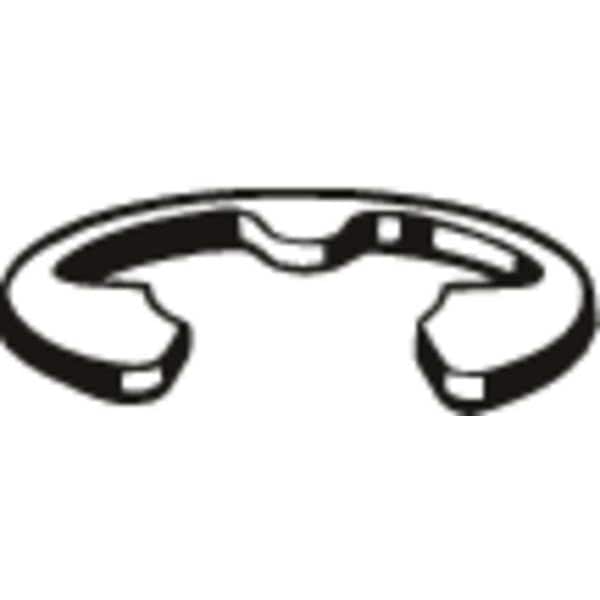 X-Washer Retaining Washer, Steel Plain Finish, 20 mm Shaft Dia, 50 PK