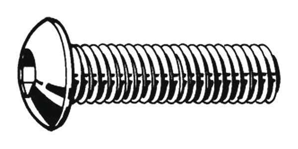 M5-0.80 Socket Head Cap Screw, Plain Stainless Steel, 45 mm Length, 50 PK