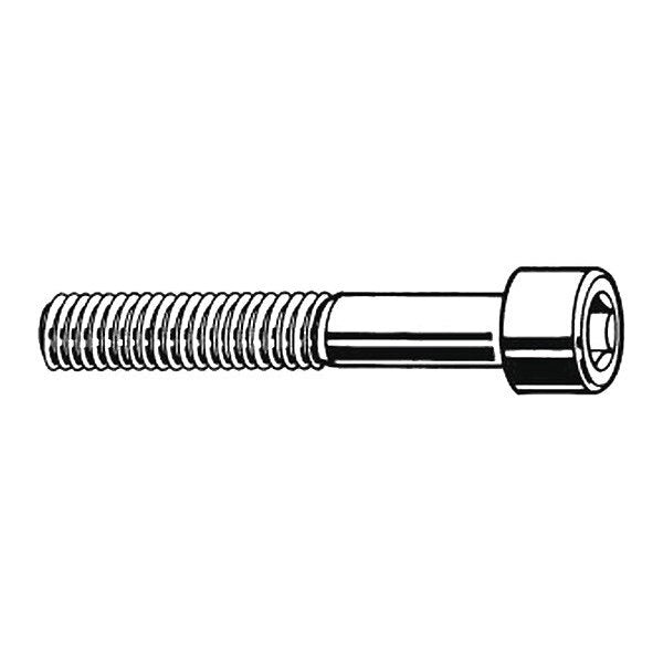 M6-1.00 Socket Head Cap Screw, Plain Stainless Steel, 120 mm Length, 50 PK
