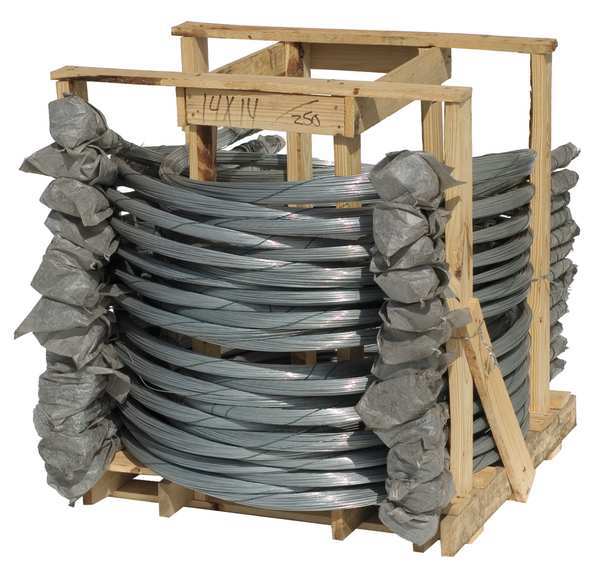 Bale Ties, Galv, .106 In Dia, 21ft, PK125