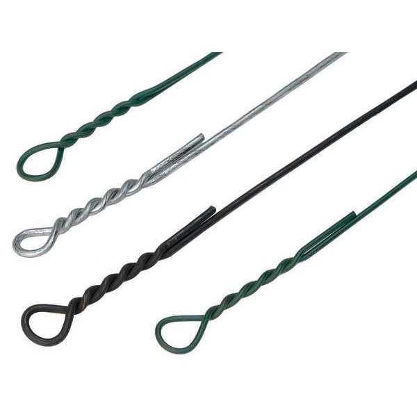 Bale Ties, Galv., .092 In Dia, 14ft, PK125