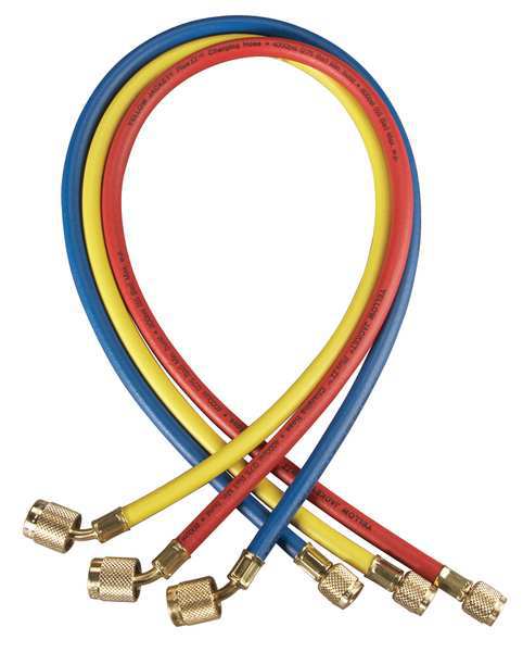 Manifold Hose Set, 72 In, Red, Yellow, Blue