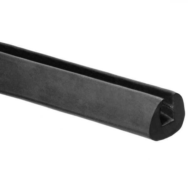Rubber Edging, EPDM, 100 ft Length, Non-Adhesive Backing, 3/4 in Overall Width, Style: I
