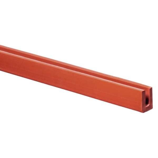 Rubber Edging, Silicone, 100 ft Length, Non-Adhesive Backing, 1/4 in Overall Width, Style: C