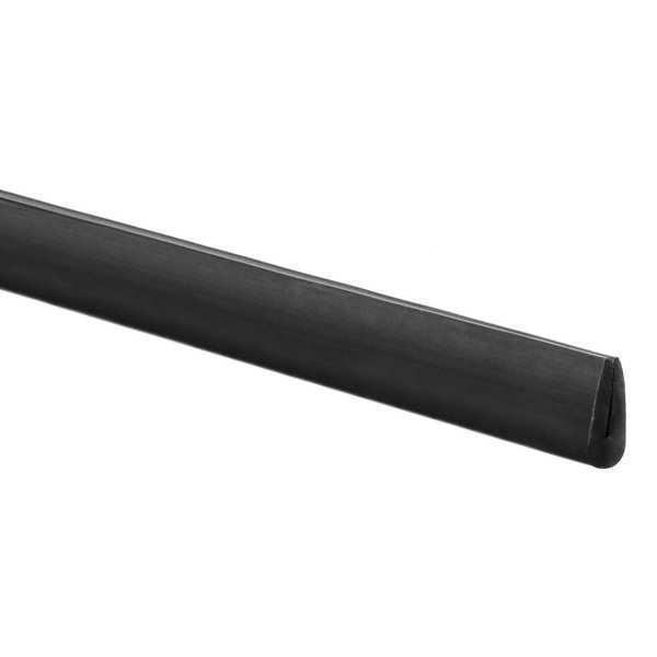 Rubber Edging, neoprene, 50 ft Length, Non-Adhesive Backing, 43/64 in Overall Width, Style: F