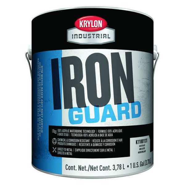 Interior/Exterior Paint, Flat, Water Base, White, 1 gal
