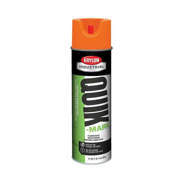 Over Head Marking Paint, 17 oz., Fluorescent Orange, Water -Based