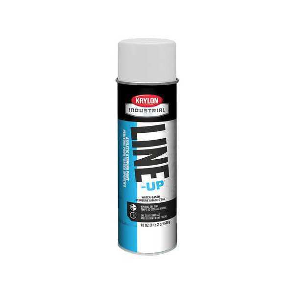 Athletic Field Striping Paint, 18 oz., Athletic White, Water -Based