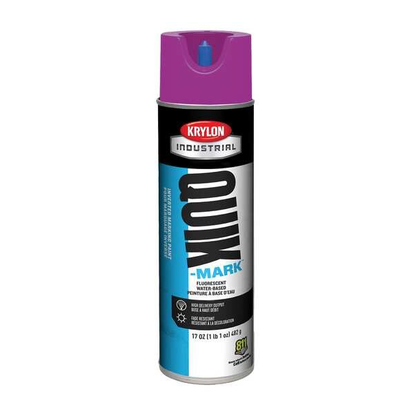 Inverted Marking Paint, 17 oz., Fluorescent Purple, Water -Based