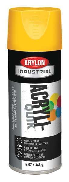 Spray Paint, Sun Yellow, Gloss, 12 oz