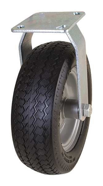 Flat Free Rigid Caster, 10-1/4 in, 300 lb.