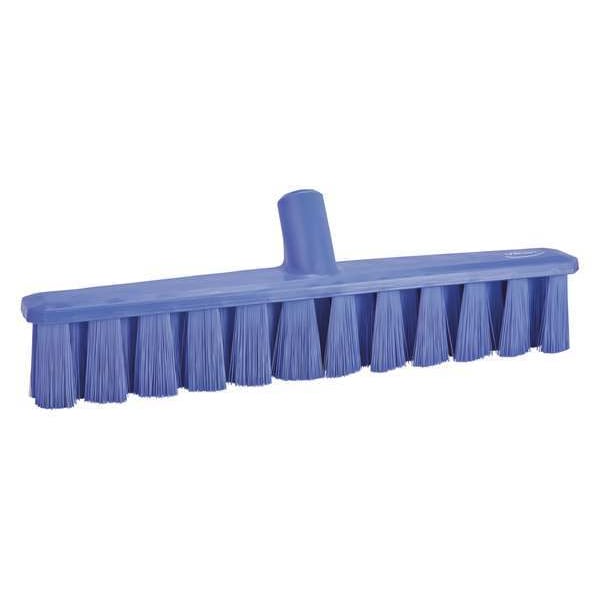 15 1/4 in Sweep Face Broom Head, Medium, Synthetic, Purple