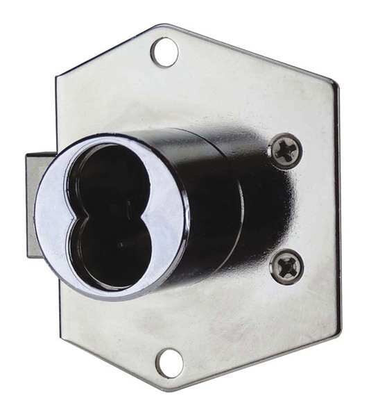 Interchangeable Core Cabinet Dead Bolt, Coreless, SFIC Key, For Material Thickness 1 1/16 in