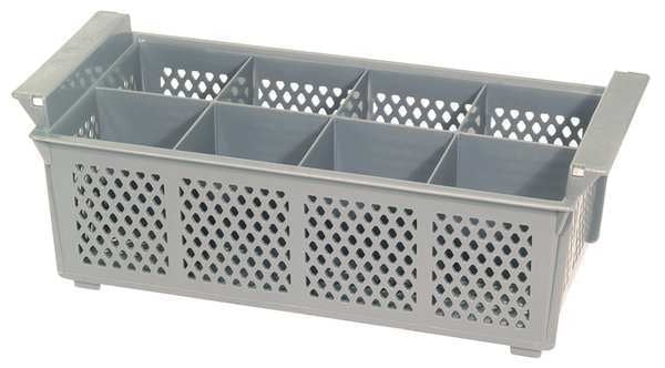 Flatware Basket, Plastic, 8-Compartments