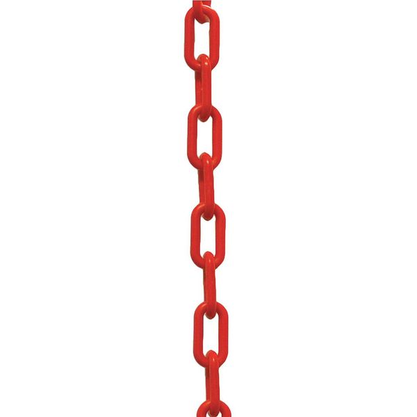 Plastic Chain, 1-1/2 in. x 500 ft. L, Red
