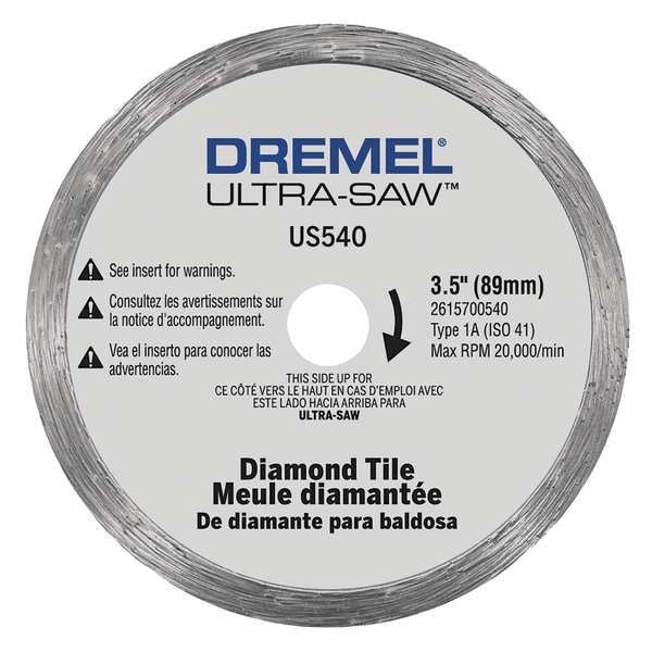 Cutting Wheel, Diamond, 3-1/2 in. dia.