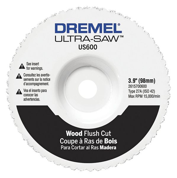 Flush Cut Wheel, Carbide, 4 in. dia.