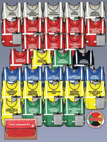 Large Clinic Command Kit, 31 Vests