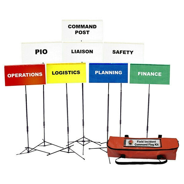 Incident Command Flag Kit, 8 Flags