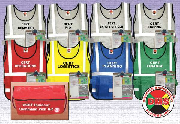CERT ICS Vest Kit, 8 Vests
