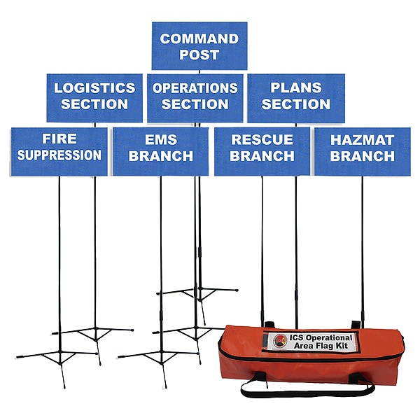 Operational Area Flag Kit, 24 Pcs