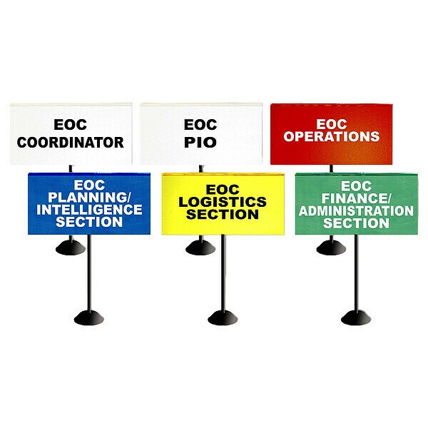 EOC Small Tabletop Flag Kit, 6 Flags
