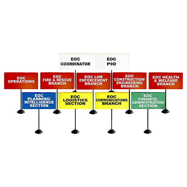 EOC Large Tabletop Flag Kit, 11 Flags