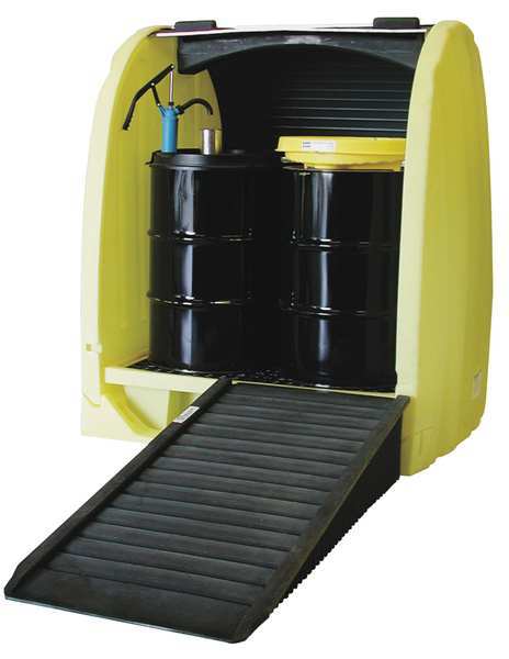 4-Drum Spillpallet w/Drain
