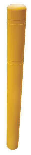 Post Sleeve, 7 In Dia., 60 In H, Yellow, Shape: ROUND