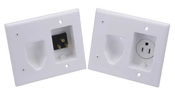 Recessed Pro Power Kit, Wht