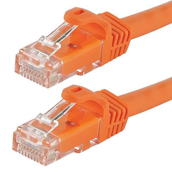 Ethernet Cable, Cat 6, Orange, 10 ft.