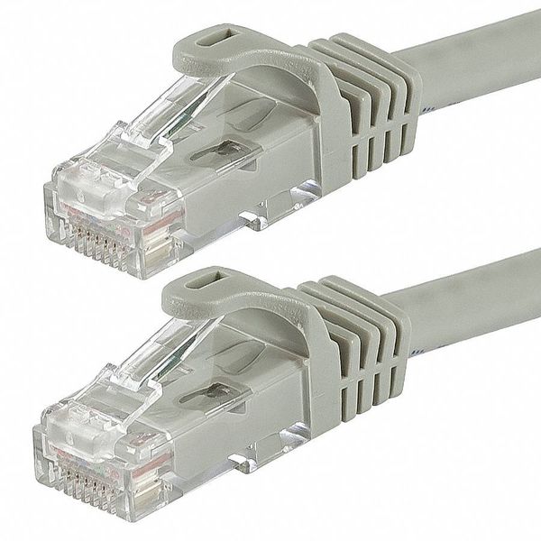 Ethernet Cable, Cat 6, Gray, 14 ft.