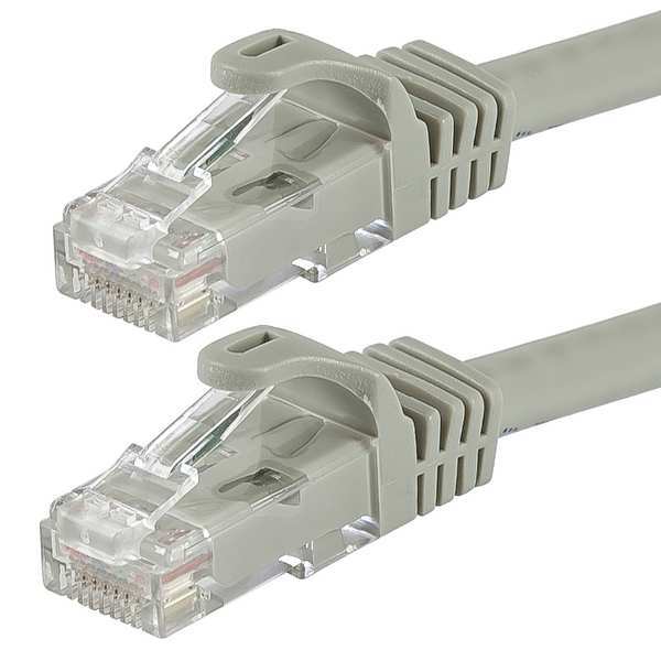 Ethernet Cable, Cat 6, Gray, 20 ft.