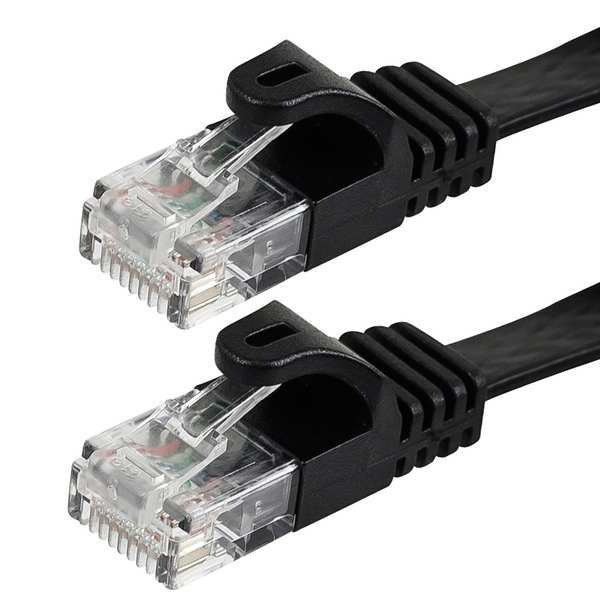 Ethernet Cable, Cat 5e, Black, 7 ft.