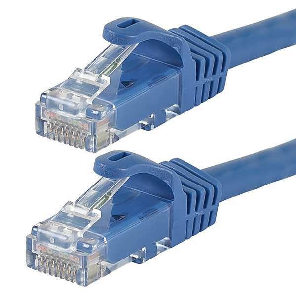 Ethernet Cable, Cat 6, Blue, 0.5 ft.
