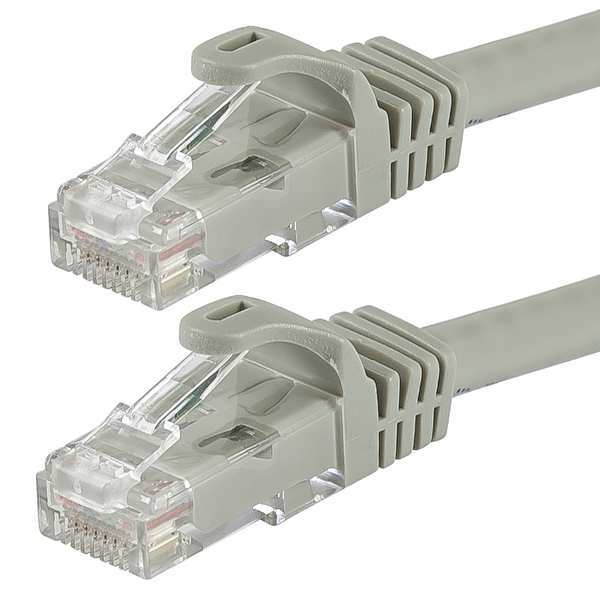 Ethernet Cable, Cat 6, Gray, 3 ft.