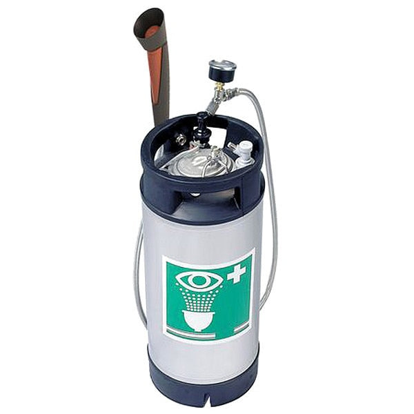 Huges Safety Showers Eyewash Station in Green/White