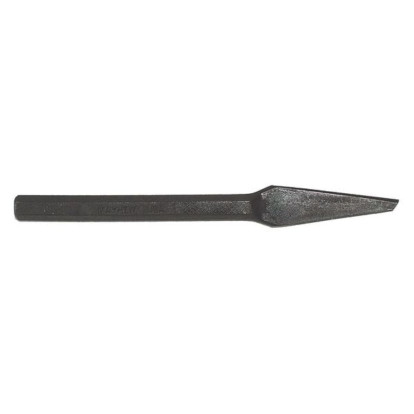 Chisel, 1/4in. Tip, 5-3/4in. L, Half Round