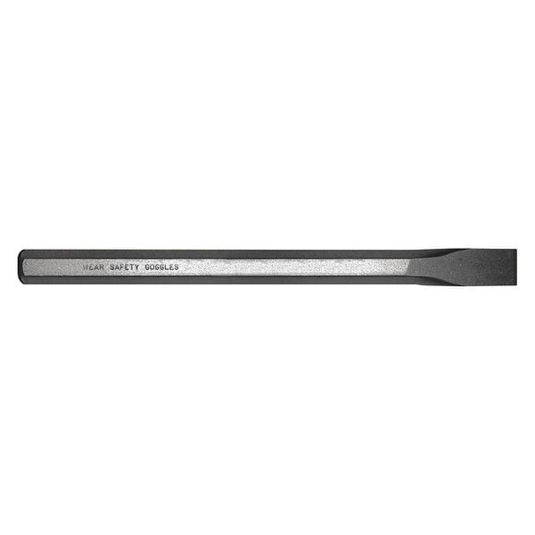 Chisel, 1/2in. Tip, 12in. L, Cold
