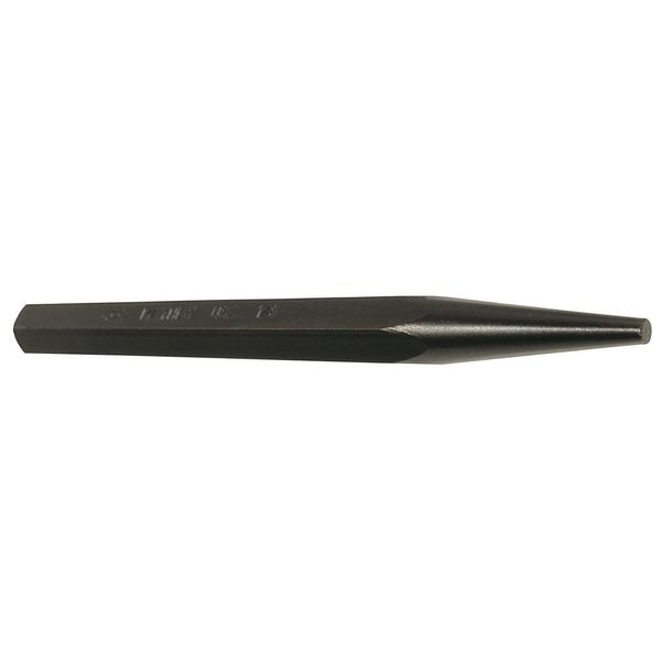 Solid Punch, Steel, 6-1/2in.L, 3/8in. Tip