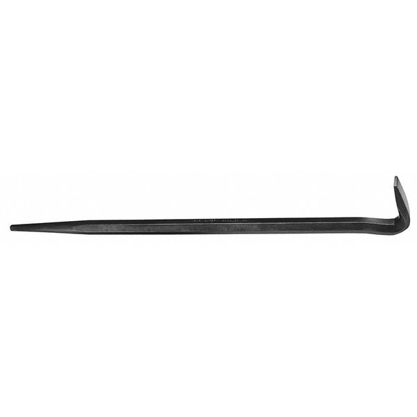 Rolling Head Pry Bar, Steel, 16in.L