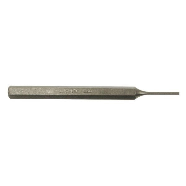 Pin Punch, Steel, 7-7/8in.L, 3/8in. Tip