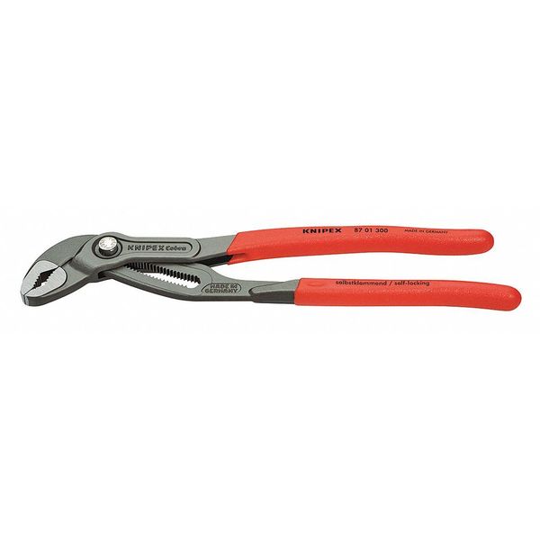 12 in Knipex Cobra V-Jaw Tongue and Groove Plier Serrated, Plastic Grip