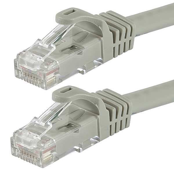 Ethernet Cable, Cat 6, Gray, 50 ft.