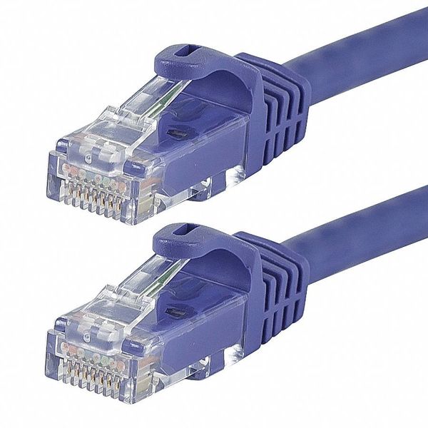 Ethernet Cable, Cat 6, Purple, 10 ft.