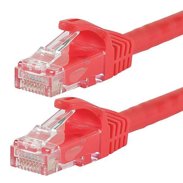 Ethernet Cable, Cat 6, Red, 2 ft.