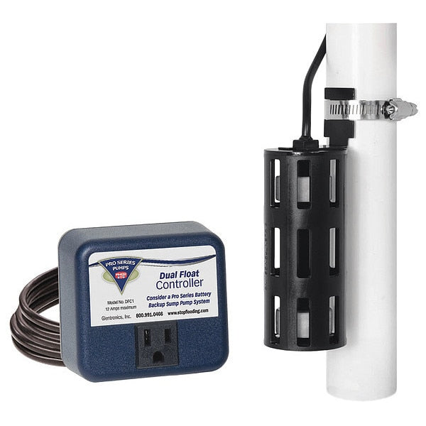 NO Caged Dual Micro-reed Automatic Float Switch 120VAC