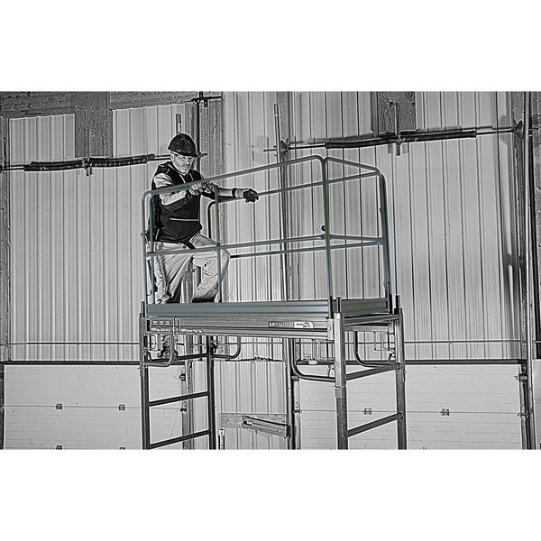 Guardrail Scaffold, Steel, 1,500 lb Load Capacity